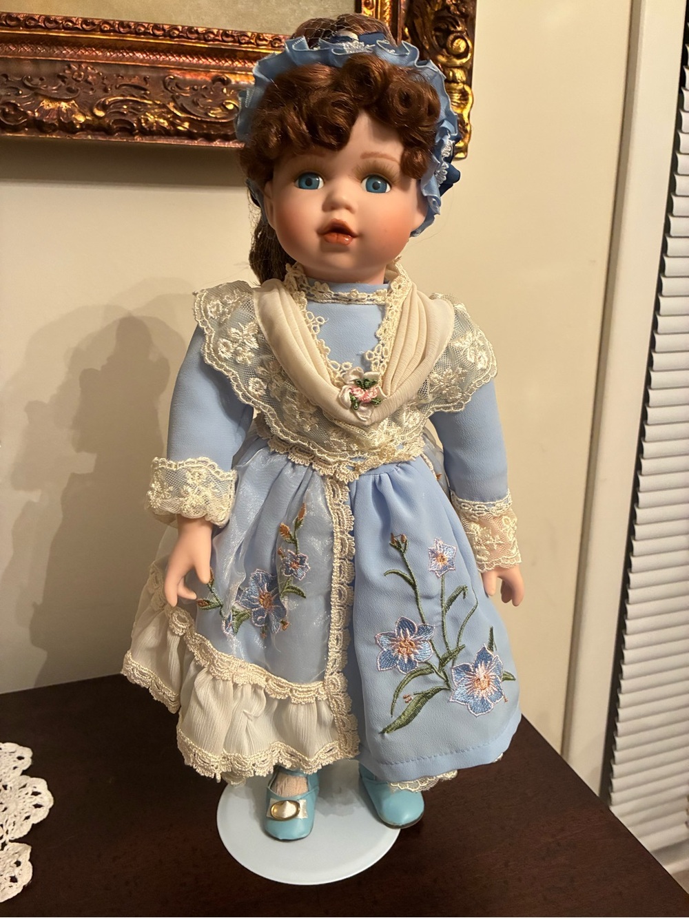 “Collectible Memories” Mandy Embroidered Porcelain Doll